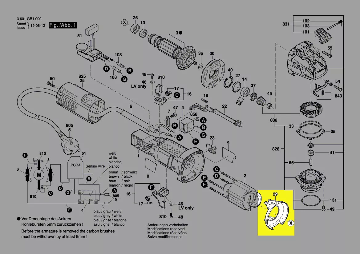 Déflecteur d´air réf. 1 619 P10 970 Bosch